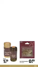 Wibra folder Pagina 32: Touw €1,29, Kerstbalhaakjes €0,89