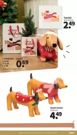 Wibra folder Pagina 39: Beeld teckel €4,49, Tegeltje €2,49