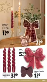 Wibra folder Pagina 5: Dinerkaars shiny swirl €3,99, Vaas €7,99