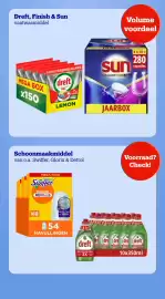 Bol.com folder week 42 Pagina 9: Dreft, Finish & Sun vaatwasmiddel Volume voordeel MEGA BOX x150 SCHITTERENDE GLANS dreft
