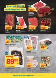 City Gross reklamblad Sida 2: Minutbiff €179,00, Spareribs €59,95