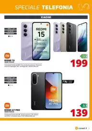 Volantino Comet Pagina 7: Redmi A7 Pro Smartphone €139,00, Redmi 15 Smartphone €199,00