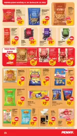 Penny Market leták týden 42 Strana 21: Tuc kreky originál, slanina €19,90, Hobžovy strážnické brambůrky jemně solené €9,90