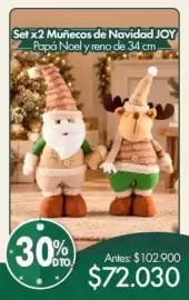 Catálogo Alkosto Página 2: Joy - set x2 muñecos de navidad joy €72.030,00