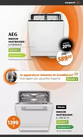 Expert folder week 42 Pagina 13: Miele inbouw vaatwasser G 7293 SC VI €1.399,00, AEG INBOUW VAATWASSER GI72BREMEN €589,20