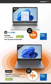 Expert folder week 42 Pagina 14: Hp laptop 15-fd1255ndx €649,00, Lenovo LAPTOP | IDEAPAD SLIM 3 17IWC11 (83VS0060MH) €749,00
