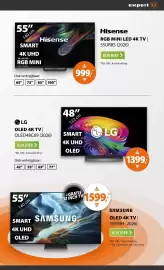 Expert folder week 42 Pagina 17: LG OLED 4K TV | OLED48C69 (2026) €1.399,00, Samsung OLED 4K TV | 55S93H (2026) €1.599,00