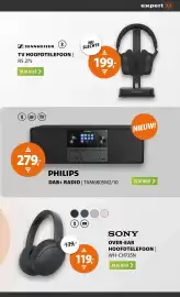 Expert folder week 42 Pagina 19: Philips DAB+ radio | TAM6805M2/10 €279,00, Sennheiser tv hoofdtelefoon rs 275 €199,00