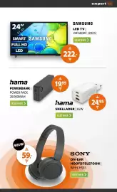 Expert folder week 42 Pagina 20: Samsung LED TV | 24F6000F (2025) €222,00, Sony on-ear hoofdtelefoon | WH-CH535 €59,00