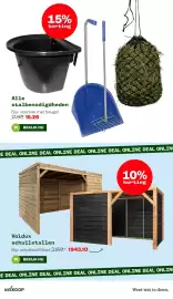 Welkoop folder week 42 Pagina 27: Alle stalbenodigdheden €15,26, Voldux schuilstallen €1.943,10