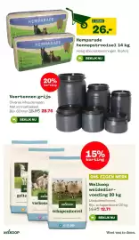 Welkoop folder week 42 Pagina 28: Voertonnen grijs €28,76, Welkoop schapenkorrel €12,71