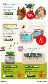 Welkoop folder week 42 Pagina 32: Polystone beelden €7,61, Welkoop biologische vogelpindakaas €2,50