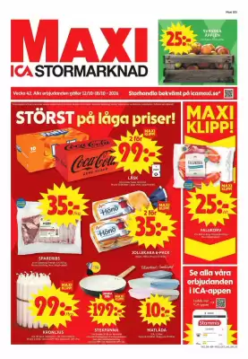 ICA Maxi reklamblad (giltig till och med 18-10)