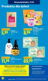 Lidl gazetka tydzień 42 Strona 104: Kule do kąpieli z zabawką Bayabelle €8,99, Pieluszki Pampers Premium Care 3 €69,99
