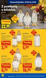 Lidl gazetka tydzień 42 Strona 112: Znicz Kapliczka €5,05, Znicz Opal €3,75