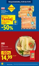 Lidl gazetka tydzień 42 Strona 14: Ser gouda w kawałku Pilos €14,99