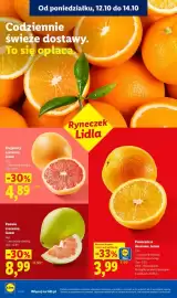 Lidl gazetka tydzień 42 Strona 52: Pomarańcze deserowe €3,99, Pomelo czerwone €8,99