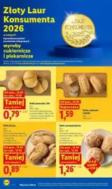 Lidl gazetka tydzień 42 Strona 54: Bułka wysokobiałkowa €1,26, Bułka z ziarnami rzepaku €1,59