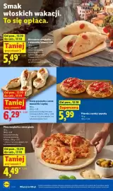 Lidl gazetka tydzień 42 Strona 58: Minicalzone margherita z mozzarellą i pomidorami €5,49