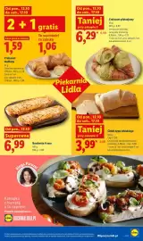 Lidl gazetka tydzień 42 Strona 59: Chleb typu włoskiego €3,99, Barchetta 4 sery €6,99
