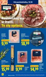 Lidl gazetka tydzień 42 Strona 62: Zestaw salami Italiamo €9,99, Prosciutto crudo szynka wieprzowa Italiamo €14,99