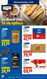 Lidl gazetka tydzień 42 Strona 64: Kawa mielona Espresso Lavazza €24,99, Kawa mielona Crema e Gusto Lavazza €47,99