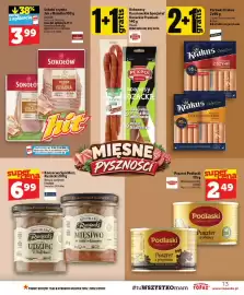 Topaz gazetka tydzień 42 Strona 13: Pasztet Podlaski drobiowy €2,49, Szynka Jak u Dziadka Sokołów €3,99