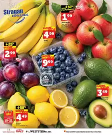 Topaz gazetka tydzień 42 Strona 18: Banany €4,99, Borówki Pandy Pychotki €9,99
