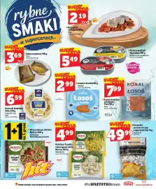 Topaz gazetka tydzień 42 Strona 33: Łosoś w kremie Suempol €2,99, Przysmak sułtański Elmar €2,19