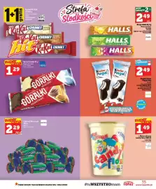 Topaz gazetka tydzień 42 Strona 35: Drops Halls Honey & Lemon €2,49, Baton Kinder Pingui €2,49