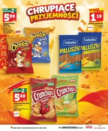 Topaz gazetka tydzień 42 Strona 37: Chrupki Cheetos Ketchup €5,99, Paluszki Lubella z solą €1,19