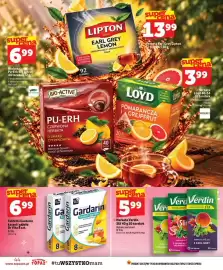 Topaz gazetka tydzień 42 Strona 44: Herbata Verdin z zieloną herbatą €5,99, Herbata Loyd €3,99