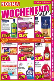 Norma Prospekt woche 43 Seite 15: Cillit Bang Kraftreiniger €3,79, Perwoll Color Waschmittel €10,99