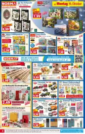 Norma Prospekt woche 43 Seite 4: Karten Kniffel €7,99, Weihnachts-Geschenktaschen €2,49