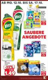 Kaufland Prospekt woche 42 Seite 4: WC-FRISCH WC-Produkte €1,79, WC-ENTE WC-Duft-spüler oder -Reiniger €1,69