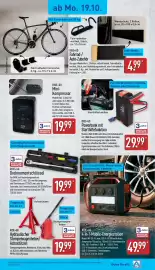 Aldi Nord Prospekt woche 43 Seite 15: RIDE+GO Powerbank mit Starthilfefunktion €29,99, RIDE+GO Fahrrad-/Auto-Zubehör €4,99