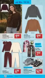 Aldi Nord Prospekt woche 43 Seite 18: UP2FASHION Waffelpyjama €6,99, UP2FASHION Gefütterte Sneaker €14,99