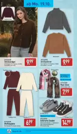 Aldi Nord Prospekt woche 43 Seite 18: UP2FASHION Waffelpyjama €6,99, UP2FASHION Gefütterte Sneaker €14,99