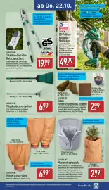 Aldi Nord Prospekt woche 43 Seite 21: GARDENLINE Pflanzenfrostschtz €2,99, GARDENLINE Winterschutz-Vlies €6,99