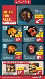 Aldi Nord Prospekt woche 43 Seite 31: TRADER JOE'S Pulled Chicken €4,49, Rinder-Beinscheiben XXL €8,99