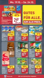 Aldi Nord Prospekt woche 43 Seite 6: IGLO Knusperfisch/Backfisch-/Fischstäbchen €2,49, MILSANI Creme Noblesse €2,49