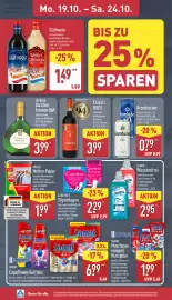 Aldi Nord Prospekt woche 43 Seite 8: Chianti DOCG €3,99, Glühwein €1,49