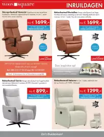 Woonsquare folder week 42 Pagina 8: Recliner €1.299,00, Microvezelslor bonilla €899,00