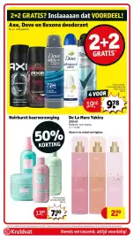 Kruidvat folder week 42 Pagina 14: Axe, Dove en Rexona deodorant €9,78, Hairburst haarverzorging €7,00