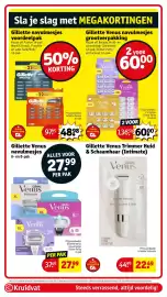 Kruidvat folder week 42 Pagina 19: Gillette Venus navulmesjes €27,99, Gillette venus trimmer huid & schaamhaar €22,49