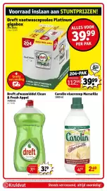 Kruidvat folder week 42 Pagina 45: Dreft afwasmiddel clean & fresh appel €3,79, Carolin vloerzeep marseille €2,49