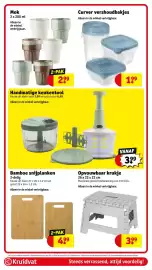 Kruidvat folder week 42 Pagina 51: Bamboe snijplanken €4,99, Opvouwbaar kruike €3,99