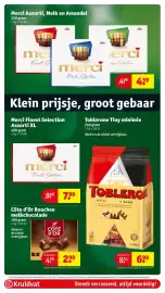 Kruidvat folder week 42 Pagina 55: Toblerone tiny minimix €6,99, Merci Assorti, Melk en Amandel €4,59