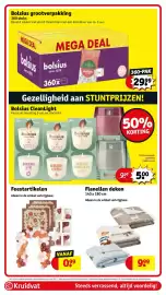 Kruidvat folder week 42 Pagina 61: Bolsius grootverpakking €29,99, Flanellen deken €9,99