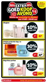 Kruidvat folder week 42 Pagina 7: Hugo Boss parfum €26,99, L'Oréal en Garnier dag- en nachtcrème €4,89
